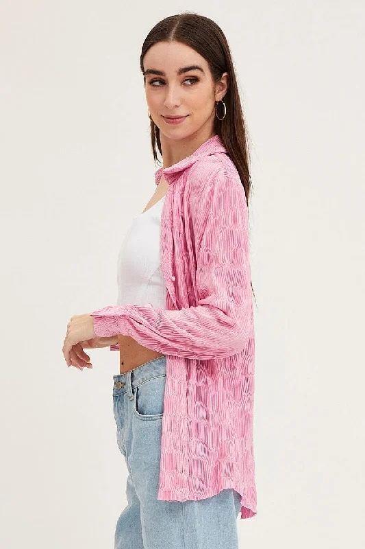 pink-long-sleeve-plisse-shirt-wcc8223-36wb