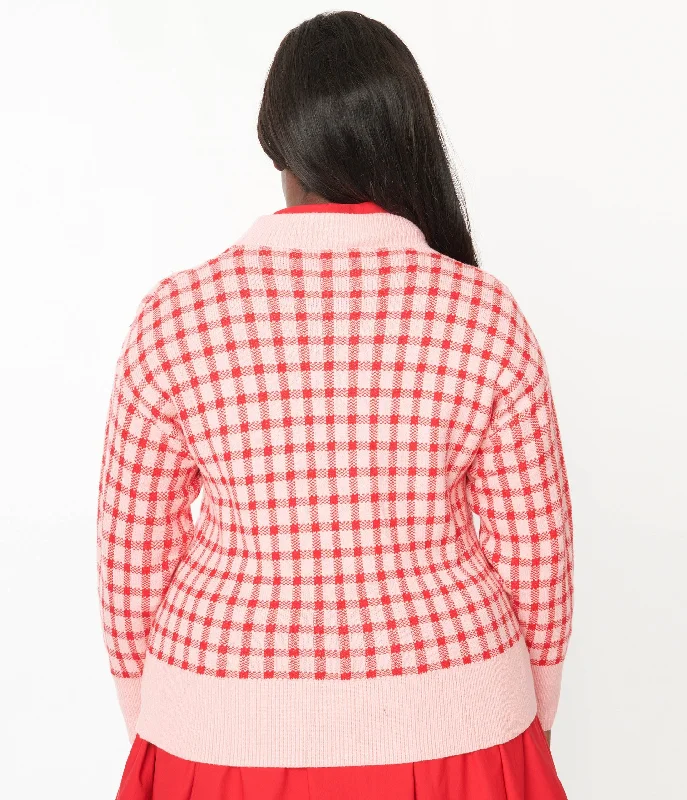 pink-red-checkered-cardigan