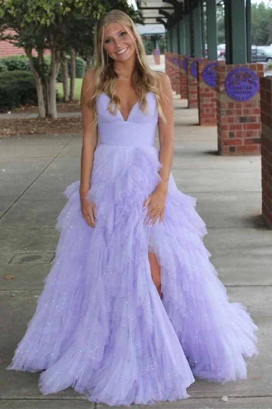 pink-tulle-high-waist-tiered-long-prom-dress-with-ruffles