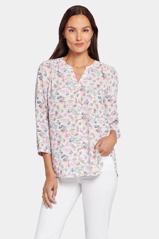 Pintuck Blouse - Rosebuds