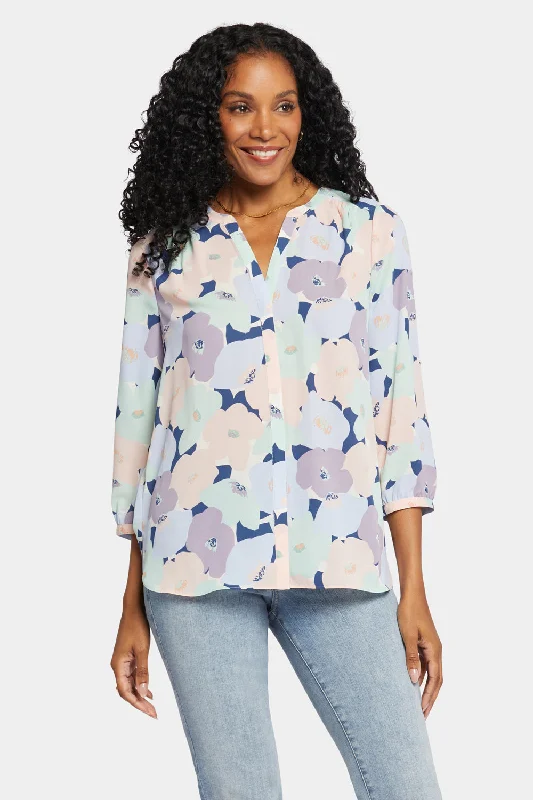 Pintuck Blouse - Rosemount