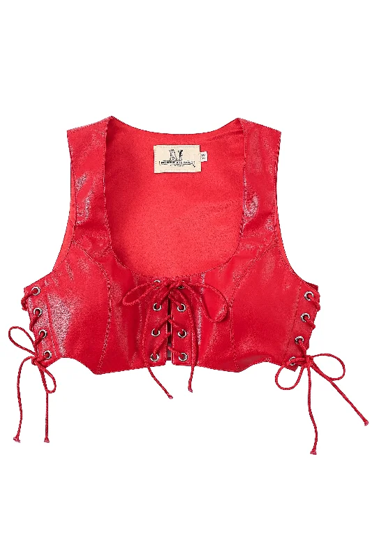 plant-leather-red-corset-top