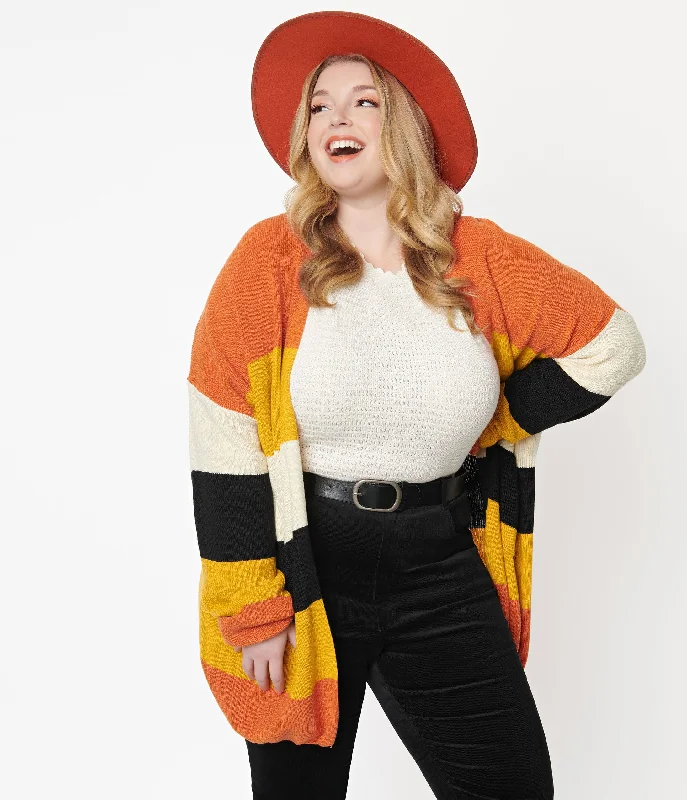 plus-size-fall-stripe-open-cotton-knit-cardigan