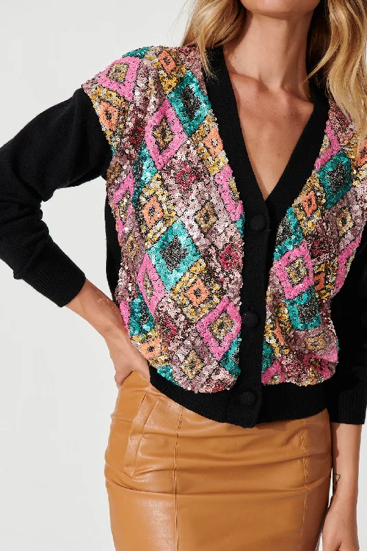 pluto-knit-cardigan-in-black-multi-sequin-wool-blend