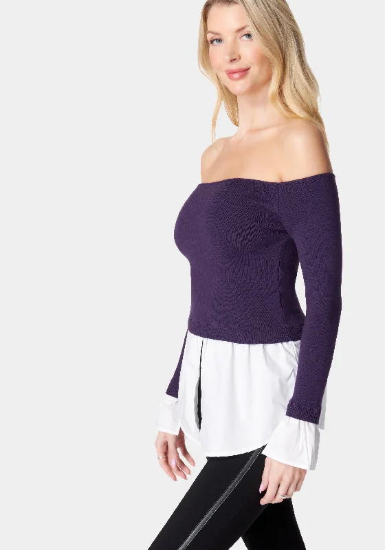 poplin-off-shoulder-sweater-top-midnight-mauve-white-alyssum