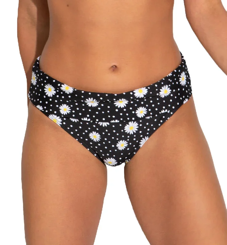 Pour Moi Out Of Office Fold Over Swim Brief (24504)- Daisy Spot