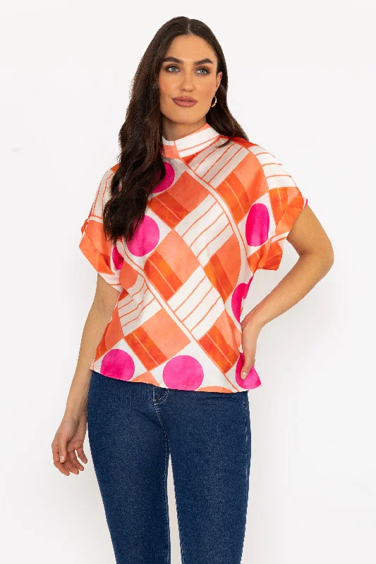 printed-high-neck-sateen-top-in-orange