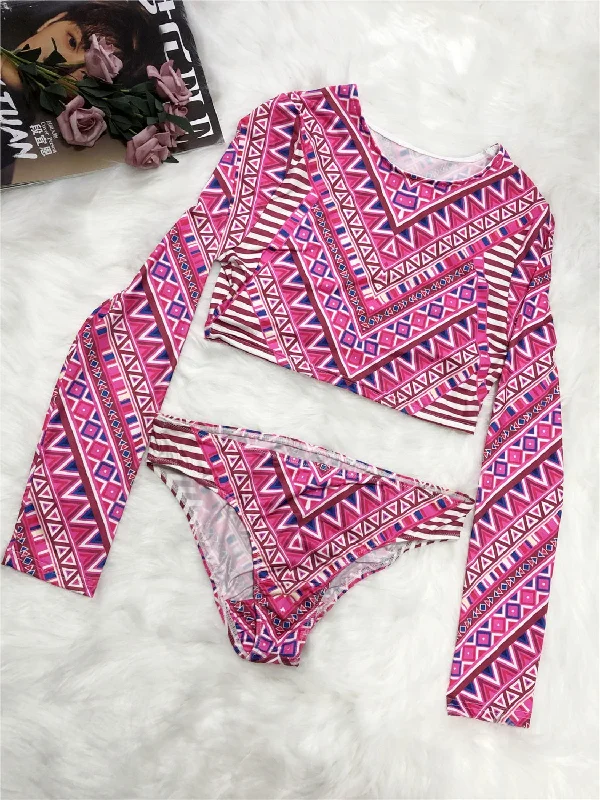 printed-long-sleeve-top-and-brief-swim-set