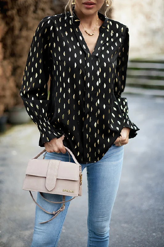 printed-v-neck-pullover-long-sleeved-shirt