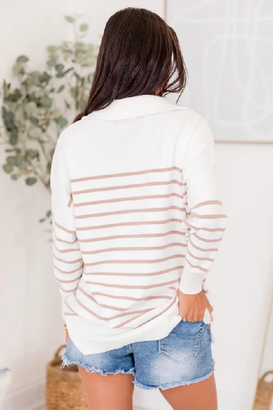 pulling-heartstrings-ivory-and-tan-striped-quarter-zip-pullover