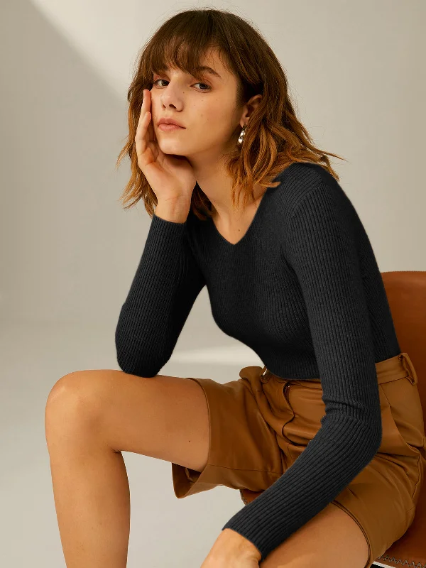 ribbed-v-neck-wool-sweater