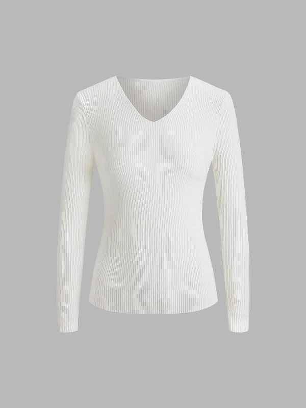 ribbed-v-neck-wool-sweater