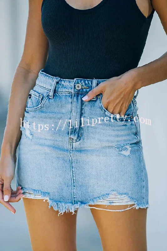 ripped-frayed-denim-skirt