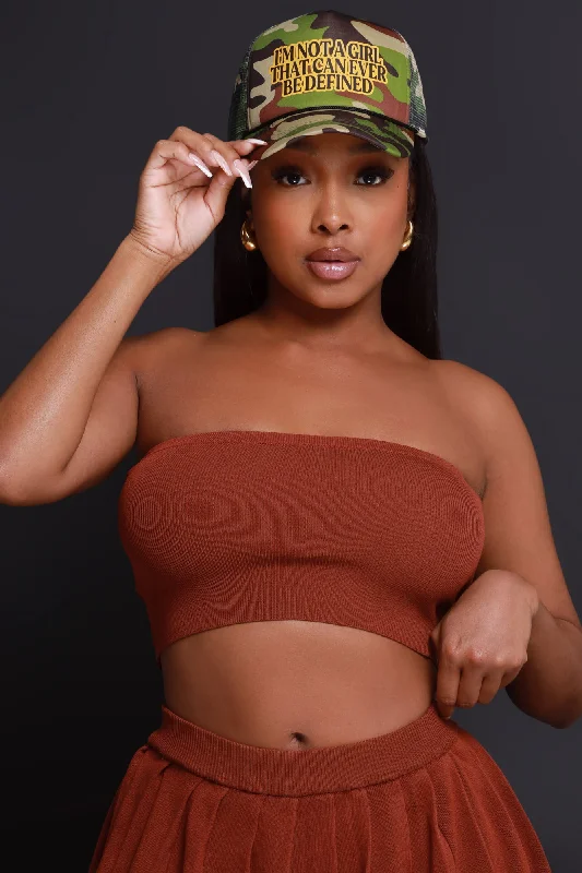 Rush Week Strapless Tube Top - Brown