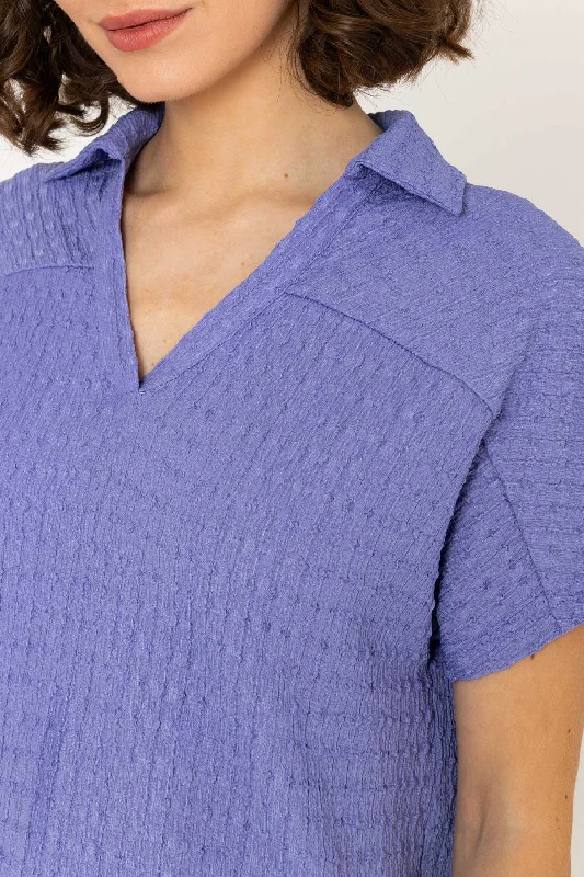 short-sleeve-textured-collar-top-in-blue