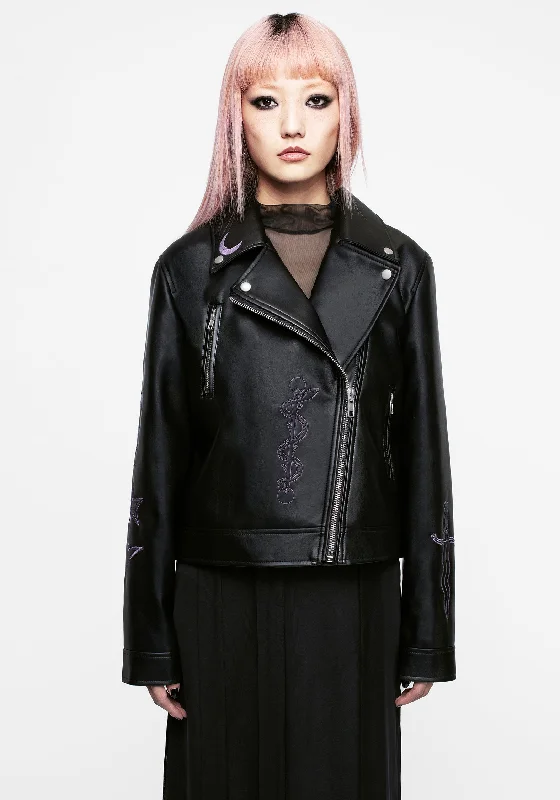 sigil-embroidered-faux-leather-jacket