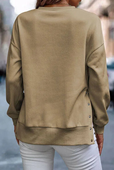 snap-detail-round-neck-dropped-shoulder-sweatshirt