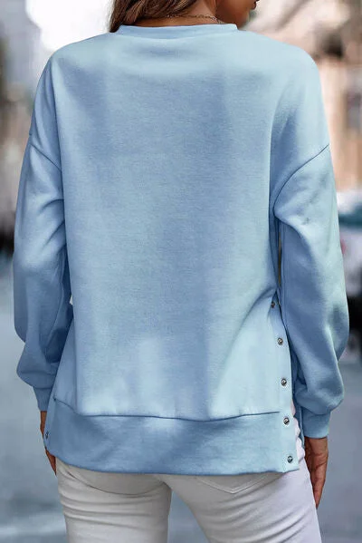 snap-detail-round-neck-dropped-shoulder-sweatshirt