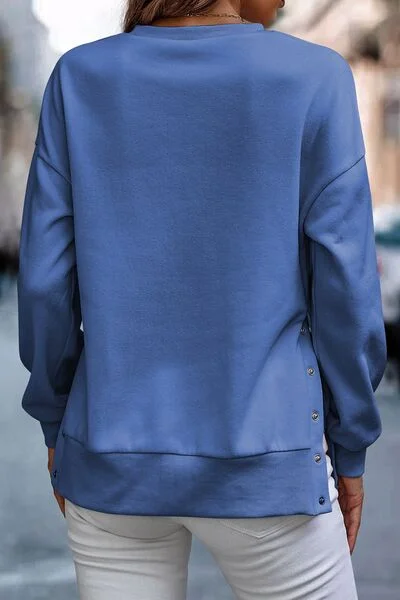 snap-detail-round-neck-dropped-shoulder-sweatshirt