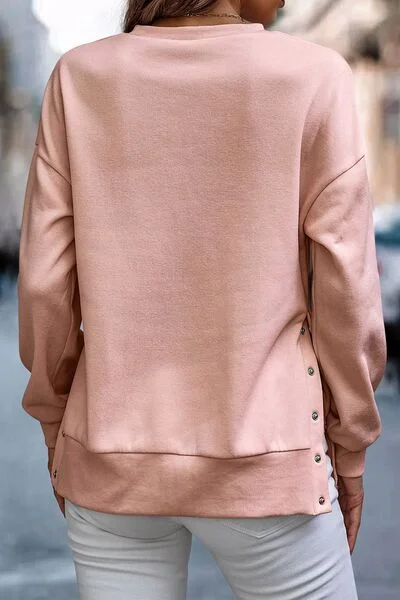 snap-detail-round-neck-dropped-shoulder-sweatshirt