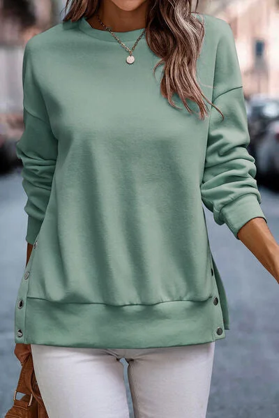 snap-detail-round-neck-dropped-shoulder-sweatshirt