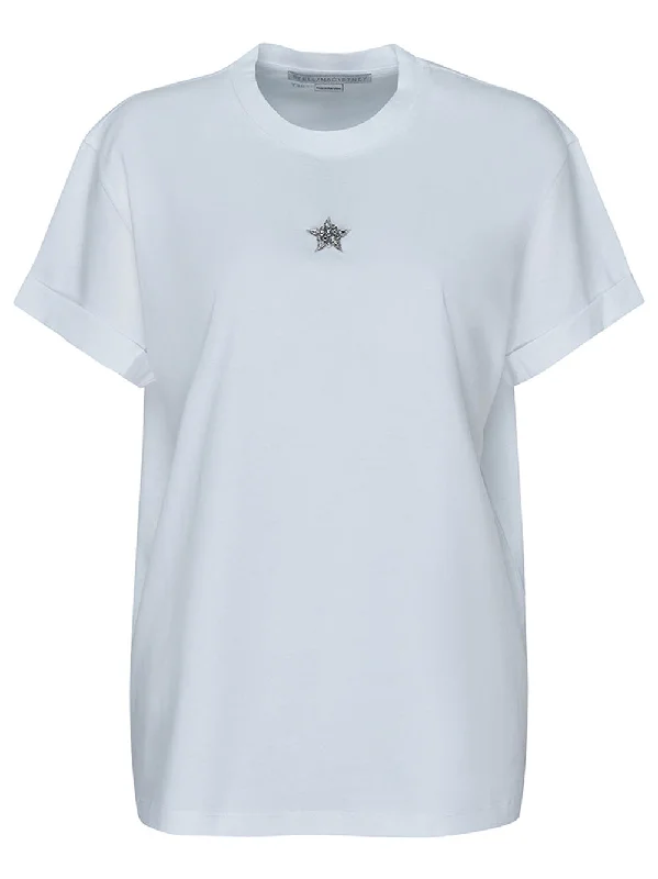 Crystal Mini Star Embroidery T-Shirt