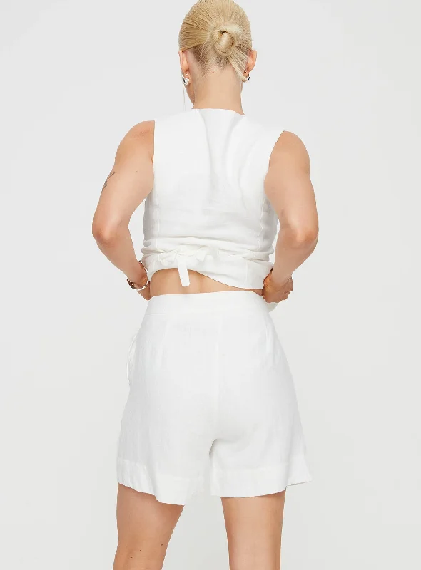 sunkist-linen-blend-shorts-white