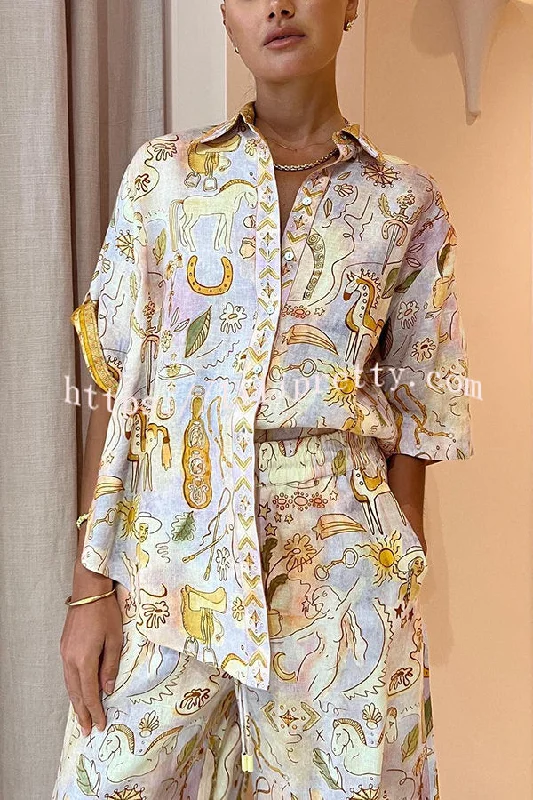 sunshine-loving-linen-blend-mythological-pattern-button-down-oversized-blouse