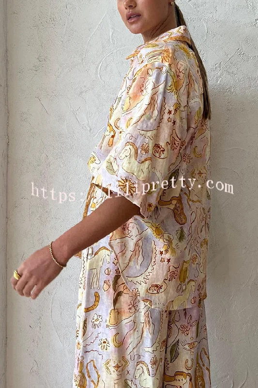 sunshine-loving-linen-blend-mythological-pattern-button-down-oversized-blouse