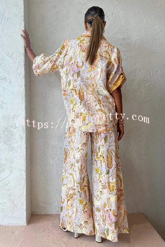 sunshine-loving-linen-blend-mythological-pattern-button-down-oversized-blouse