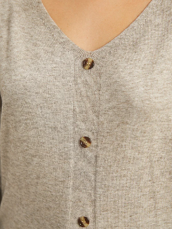 supersoft-essentials-button-detail-solid-v-neck-cardigan