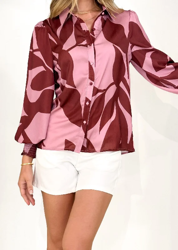 tiarnia-shirt-burgundy-leaf