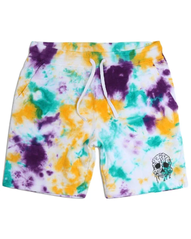 wax-skull-tie-dye-fleece-shorts