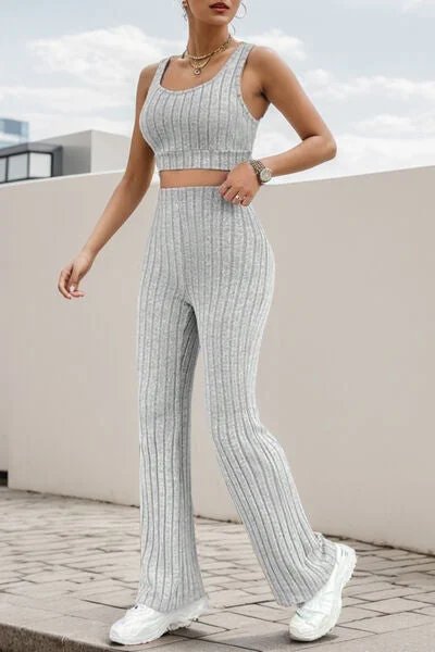 wide-strap-tank-and-high-waist-pants-set