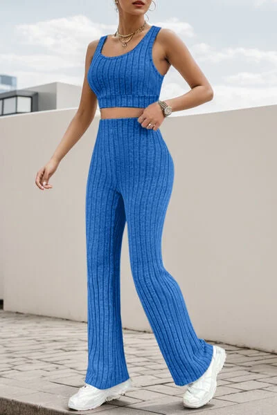 wide-strap-tank-and-high-waist-pants-set