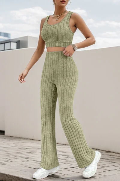 wide-strap-tank-and-high-waist-pants-set