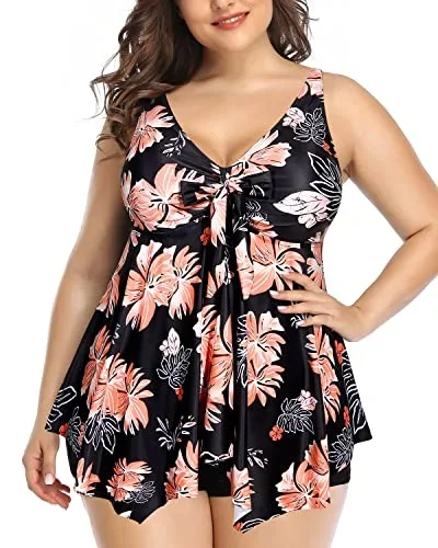 black orange floral1