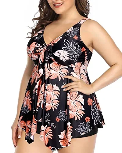 black orange floral1