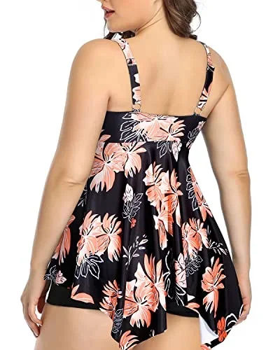 black orange floral1